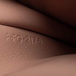 Pre Owned Celine Red/Light Pink Grained Leather Multifunction Strap Wallet