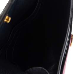 Pre Owned Celine Tri Color Leather Envelope Pocket Card Holder