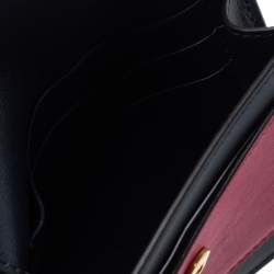 Pre Owned Celine Tri Color Leather Envelope Pocket Card Holder