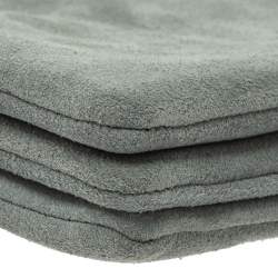 Pre Owned Celine Grey Suede Trio Zip Clutch