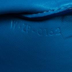 Pre Owned Celine Blue/Brown Leather Solo Clutch