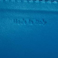 Pre Owned Celine Blue/Brown Leather Solo Clutch