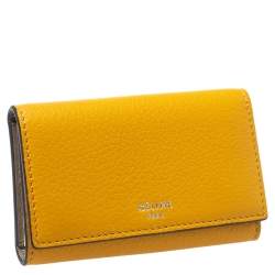 Celine Mustard Leather Leather Key Holder