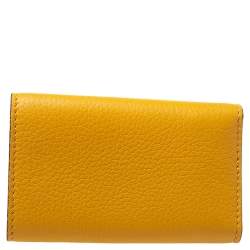 Celine Mustard Leather Leather Key Holder