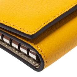 Celine Mustard Leather Leather Key Holder