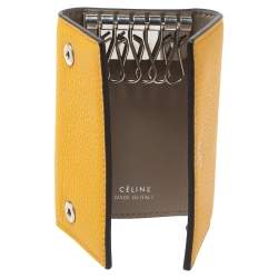 Celine Mustard Leather Leather Key Holder