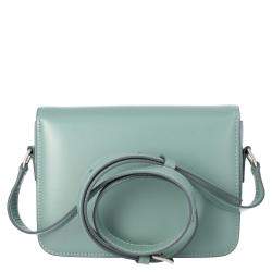 Pre Owned Celine Green Leather Teen Triomphe Shoulder Bag