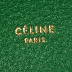 Pre Owned Celine Green Leather Trotteur Hobo