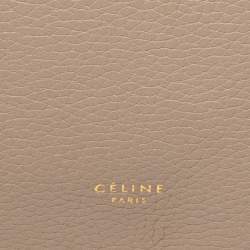 Pre Owned Celine Grey Leather Mini Belt Top Handle Bag