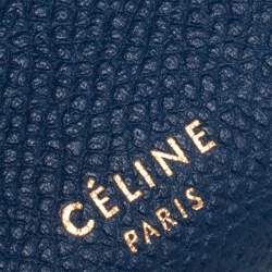 مملوكة مسبقًا حافظة بطاقات سيلين قلاب جلد بيج/ أزرق