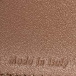 مملوكة مسبقًا حافظة بطاقات سيلين قلاب جلد بيج/ أزرق