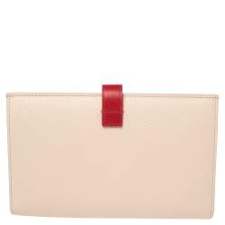 Pre Owned Celine Bicolor Leather Large Strap Wallet