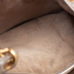 Pre Owned Celine Beige Leather Medium Hobo