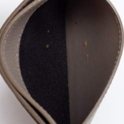 Pre Owned Celine Beige Grained Leather Card Holder