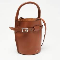 Pre Owned Celine Brown Leather Nano Big Bag Bucket