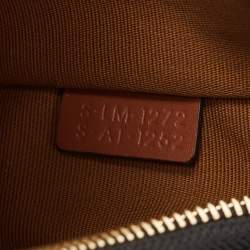 Pre Owned Celine Brown Triomphe Canvas and Leather Ava Shoulder Bag