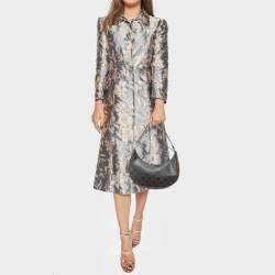 Pre Owned Celine Dark Brown Triomphe Coated Canvas and Leather Ava Hobo