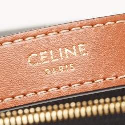 Celine Dark Brown Triomphe Coated Canvas and Leather Ava Hobo