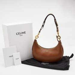 Celine Brown Leather Ava Hobo