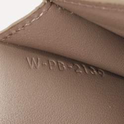 Celine Grey/Pink Leather Medium Compact Wallet