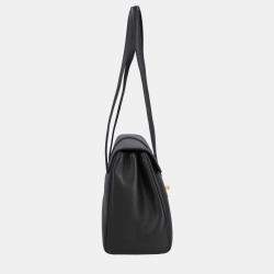 Celine Black Leather Teen Soft 16 Shoulder Bag