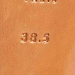 Pre Owned Celine Black Leather D'orsay Pumps Size 38.5