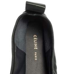 Pre Owned Celine Green Leather Scrunch Ballet Flats Size 39