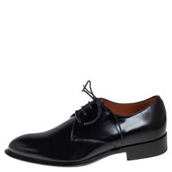 مملوكة مسبقًا Celine Black Leather Lace Up  Derby Size 37