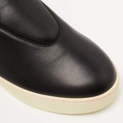 Celine Black Leather Slip On Sneakers Size 39