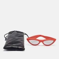 Celine Coral Orange Mirrored CL400191 Cat Eye Sunglasses