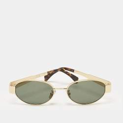 Celine Green/Gold CL40235U Oval Sunglasses