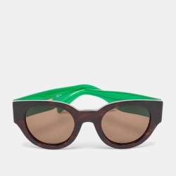 Celine Brown/Green SMU 04Z Square Sunglasses