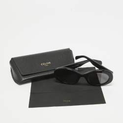 Pre Owned Celine Black CL40194U Triomphe Round Sunglasses