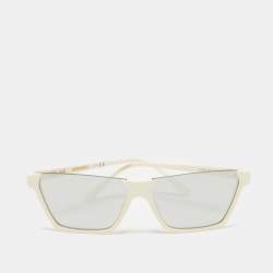 Celine Ivory/Grey Mirrored CL40028I Rectangle Sunglasses