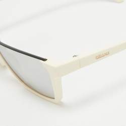 Celine Ivory/Grey Mirrored CL40028I Rectangle Sunglasses
