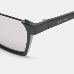 Celine Black/Silver Mirror CL400281 Square Sunglasses