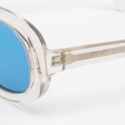 Celine Grey & Blue Mirrored CL40021I Shield Sunglasses