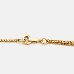 Celine Triomphe Gold Tone Necklace