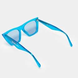 Pre Owned Celine Blue CL41468/S Edge Cat Eye Sunglasses