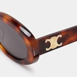 Celine Brown/Black CL40194U Triomphe Oval Sunglasses
