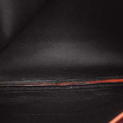 Pre Owned Celine Pink/Orange Leather Duo Cosmetic Pouch