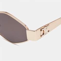 Pre Owned Celine Grey/Gold CL40254U Triomphe Geometric Sunglasses
