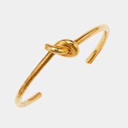 Celine Knot Gold Tone Bracelet M