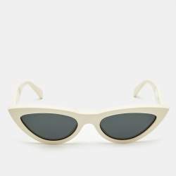 Pre Owned Celine Ivory CL4019IN Frame Cat Eye Sunglasses