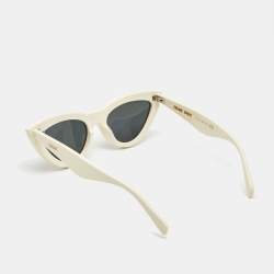 Pre Owned Celine Ivory CL4019IN Frame Cat Eye Sunglasses