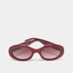 Celine Burgundy CL40194U Frame Oval Sunglasses