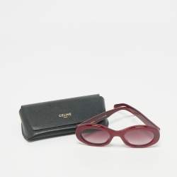Celine Burgundy CL40194U Frame Oval Sunglasses