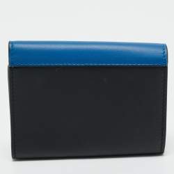 Celine Tricolor Leather Envelope Key Holder Case 