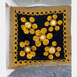 Pre Owned Celine Multicolor Printed Square Scarf