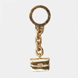 Pre Owned Celine Gold Tone Metal Triomphe Bag Charm